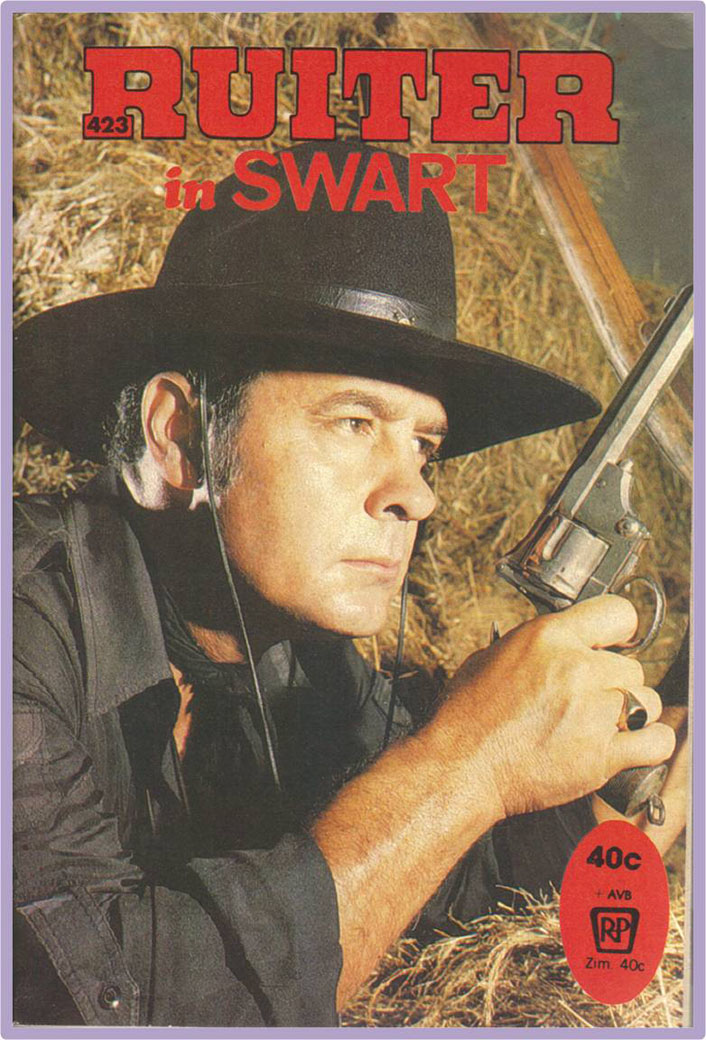 Ruiter in swart